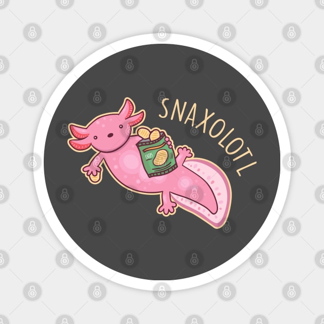 Snaxolotl Magnet by NinthStreetShirts